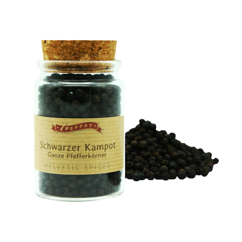 Schwarzer Kampot - Ganze Pfefferkörner